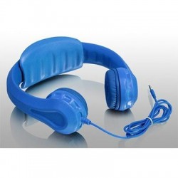 Wired Foam Headphones Kids Blu