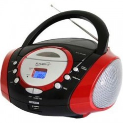Portable Mp3 Cd Player Red