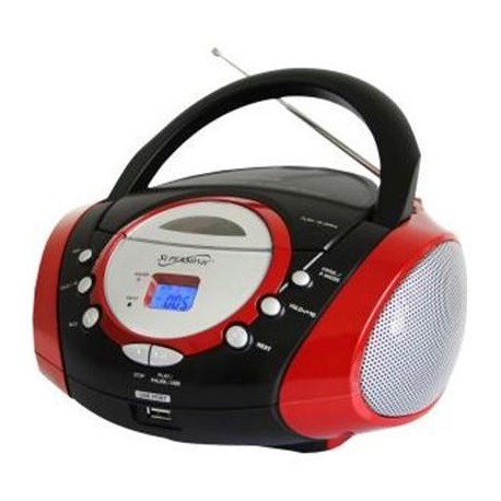 Portable Mp3 Cd Player Red