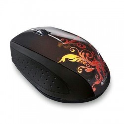 Wireless Optical Mouse Burnt Orang