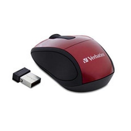 Wireless Mini Travel Mouse Red