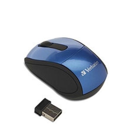 Wireless Mini Travel Mouse Blu