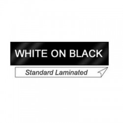 1" White On Black